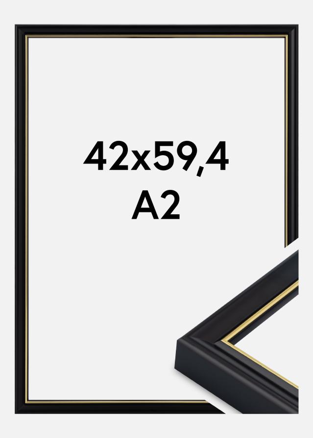 Ramă Canterbury Sticlă acrilică Negru 42x59,4 cm (A2)