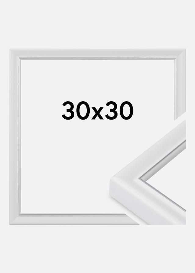 Ramă Canterbury Sticlă acrilică Alb 30x30 cm