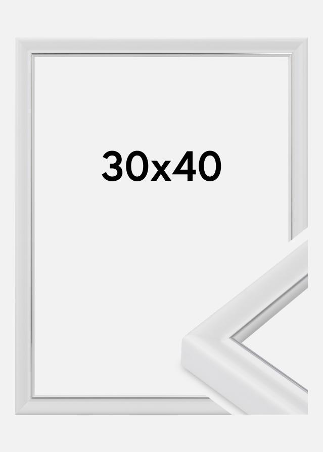 Ramă Canterbury Sticlă acrilică Alb 30x40 cm