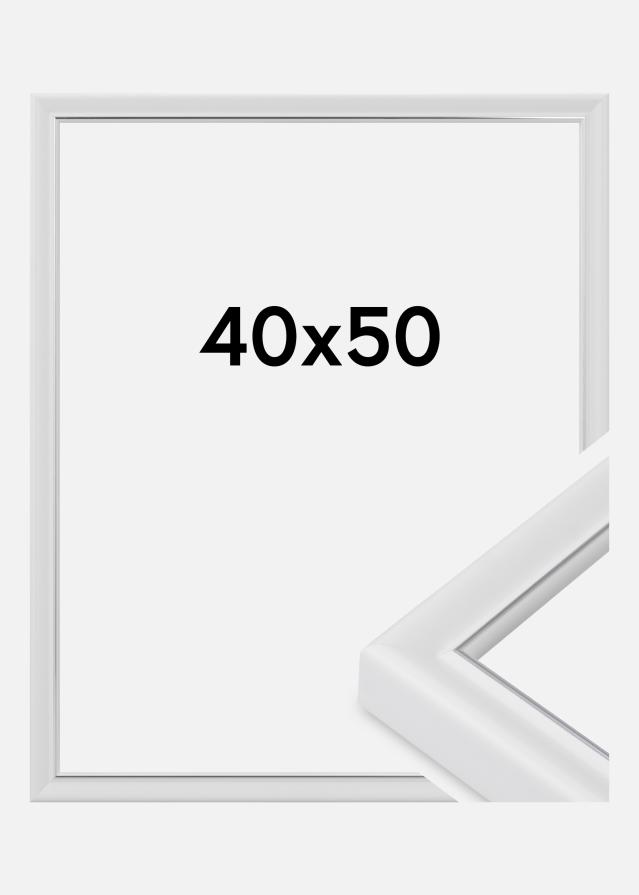 Ramă Canterbury Sticlă acrilică Alb 40x50 cm