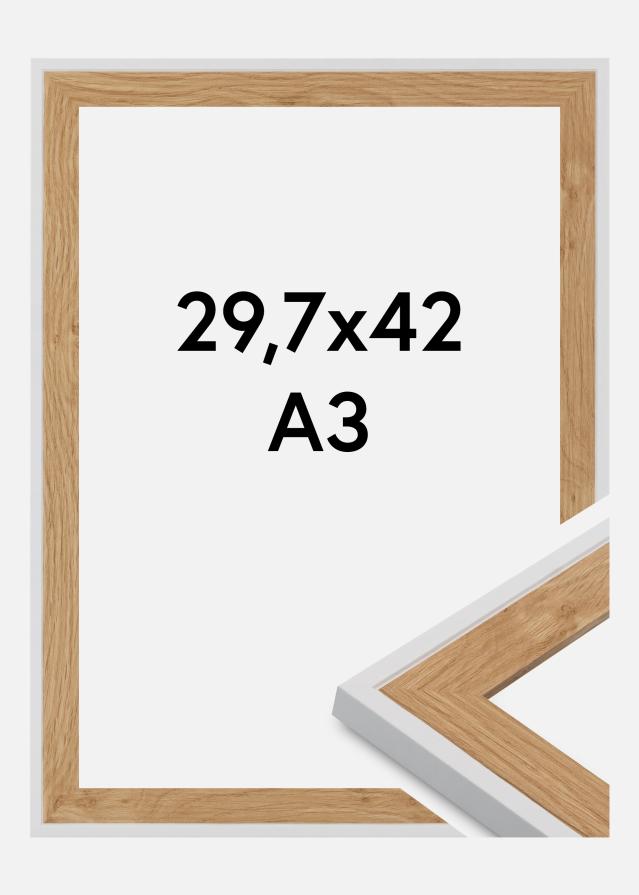 Ramă Clearline Sticlă acrilică Alb 29.7x42 cm (A3)