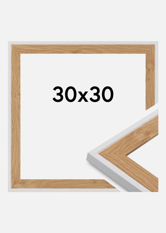 Ramă Clearline Sticlă acrilică Alb 30x30 cm