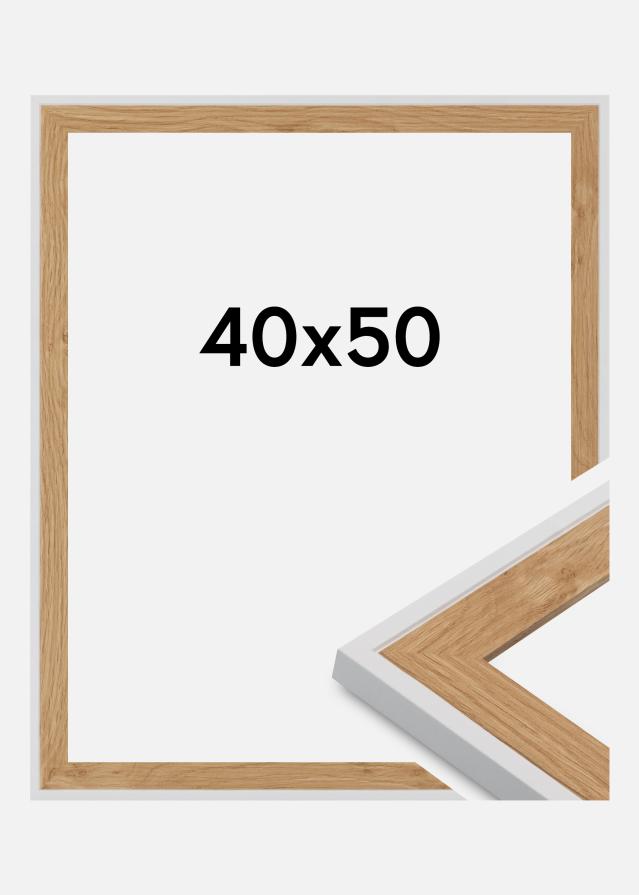 Ramă Clearline Sticlă acrilică Alb 40x50 cm