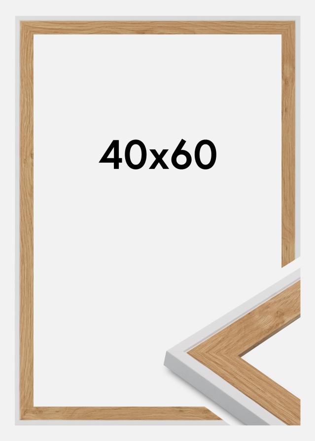 Ramă Clearline Sticlă acrilică Alb 40x60 cm