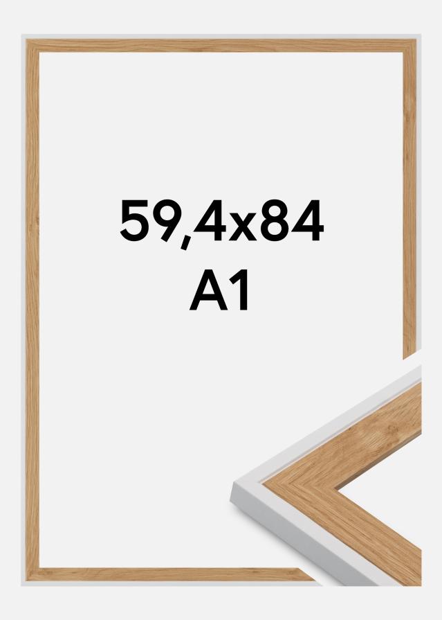 Ramă Clearline Sticlă acrilică Alb 59,4x84 cm (A1)