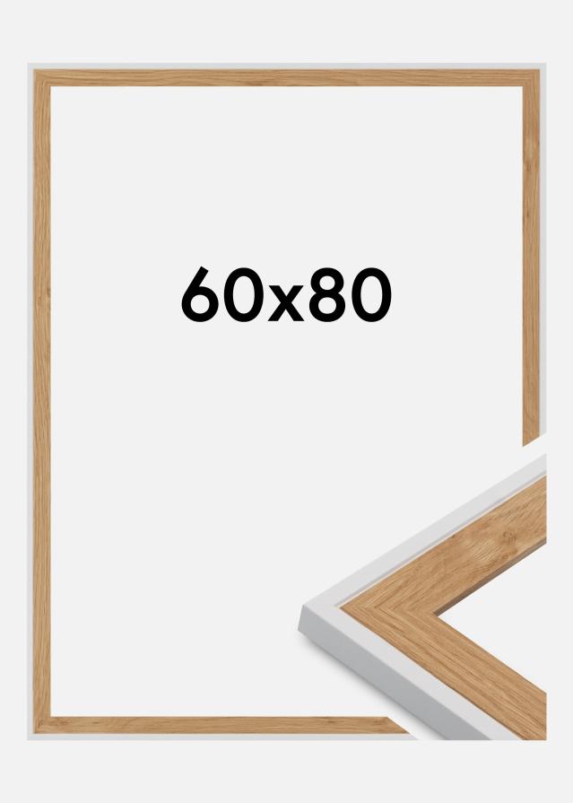 Ramă Clearline Sticlă acrilică Alb 60x80 cm