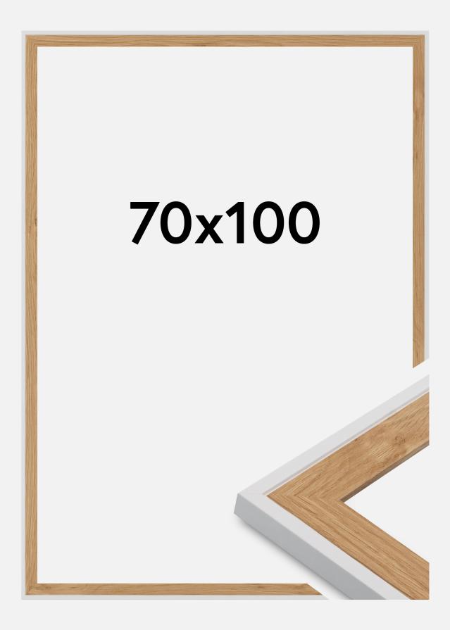 Ramă Clearline Sticlă acrilică Alb 70x100 cm