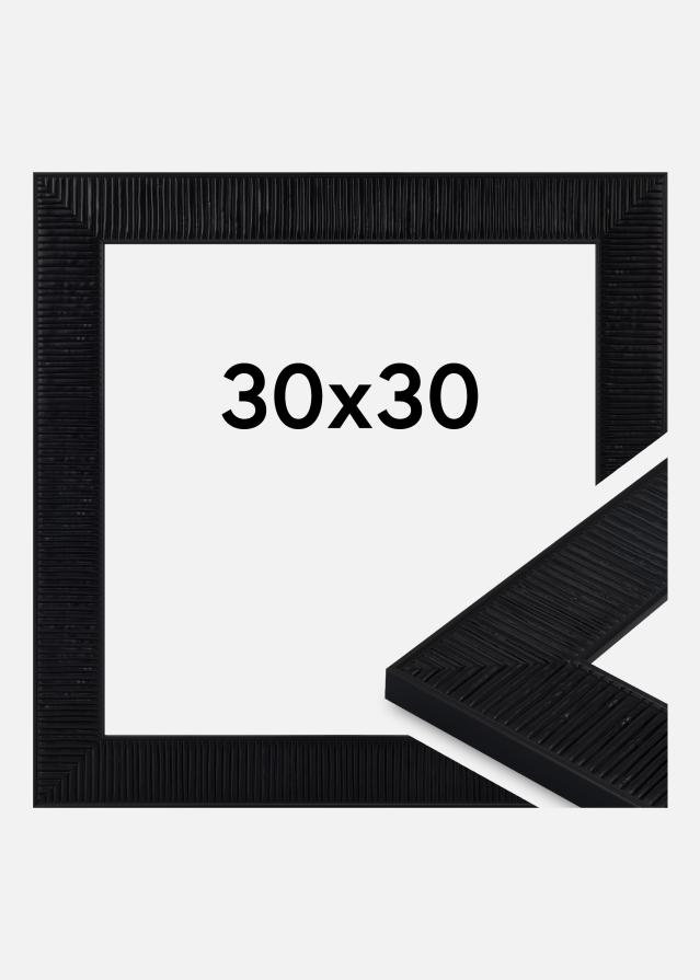 Ramă Lund Sticlă acrilică Negru 30x30 cm