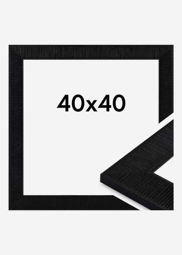Ramă Lund Sticlă acrilică Negru 40x40 cm