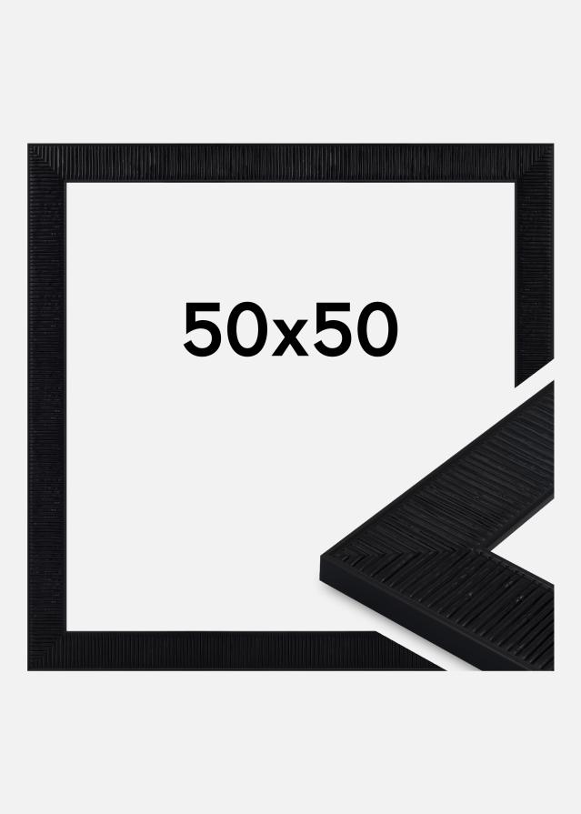 Ramă Lund Sticlă acrilică Negru 50x50 cm