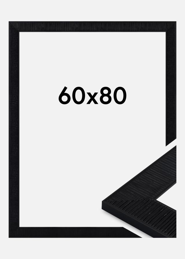 Ramă Lund Sticlă acrilică Negru 60x80 cm