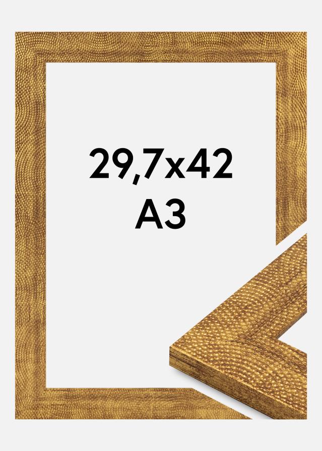Ramă Linea Sticlă acrilică Auriu 29.7x42 cm (A3)