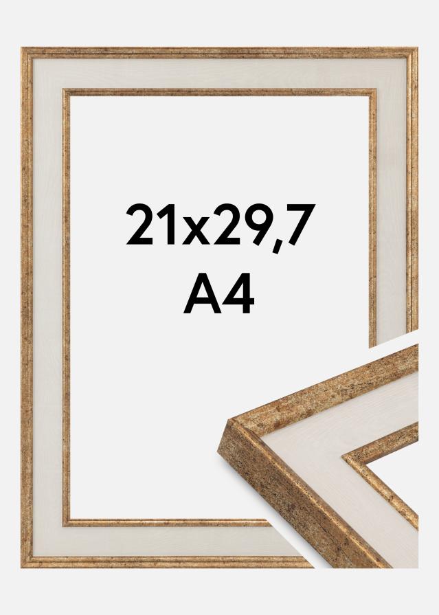 Ramă Dolly Sticlă acrilică Auriu 21x29,7 cm (A4)