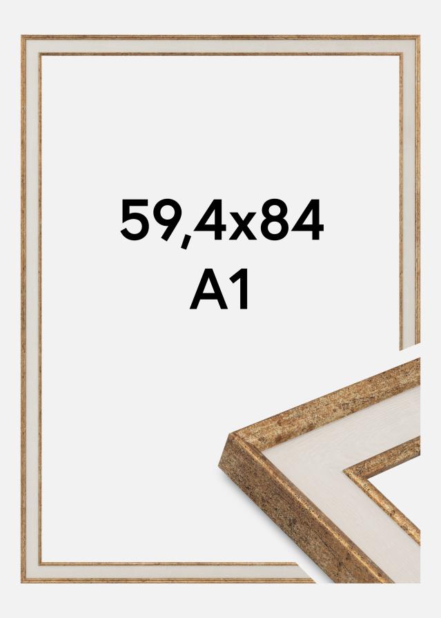 Ramă Dolly Sticlă acrilică Auriu 59,4x84 cm (A1)