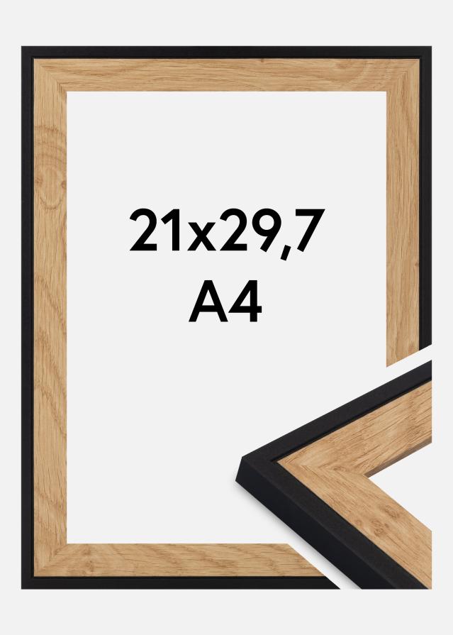Ramă Iris Sticlă acrilică Negru 21x29,7 cm (A4)