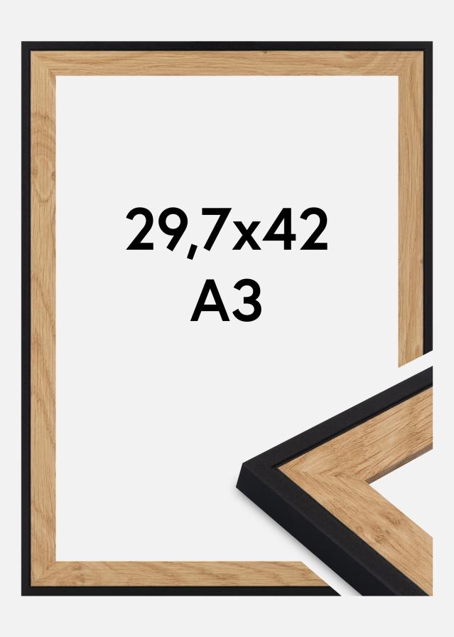 Ramă Iris Sticlă acrilică Negru 29.7x42 cm (A3)