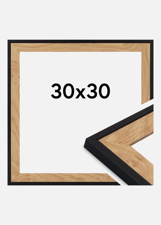 Ramă Iris Sticlă acrilică Negru 30x30 cm