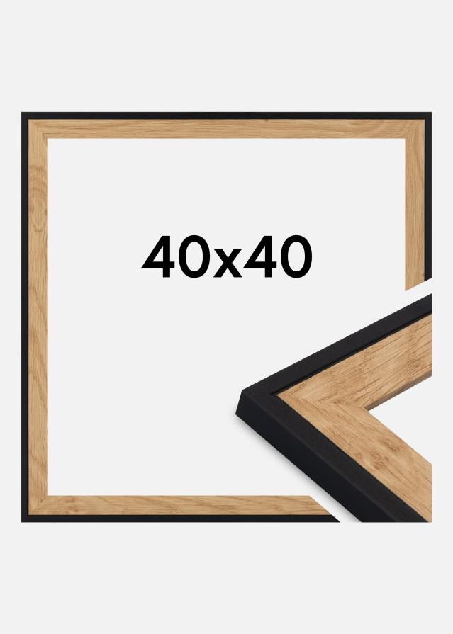 Ramă Iris Sticlă acrilică Negru 40x40 cm