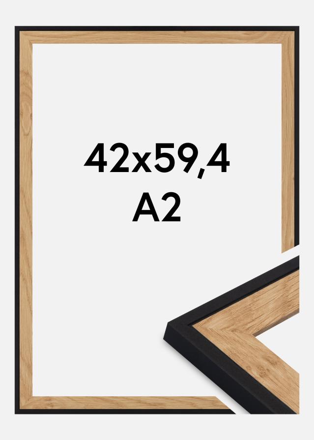 Ramă Iris Sticlă acrilică Negru 42x59,4 cm (A2)