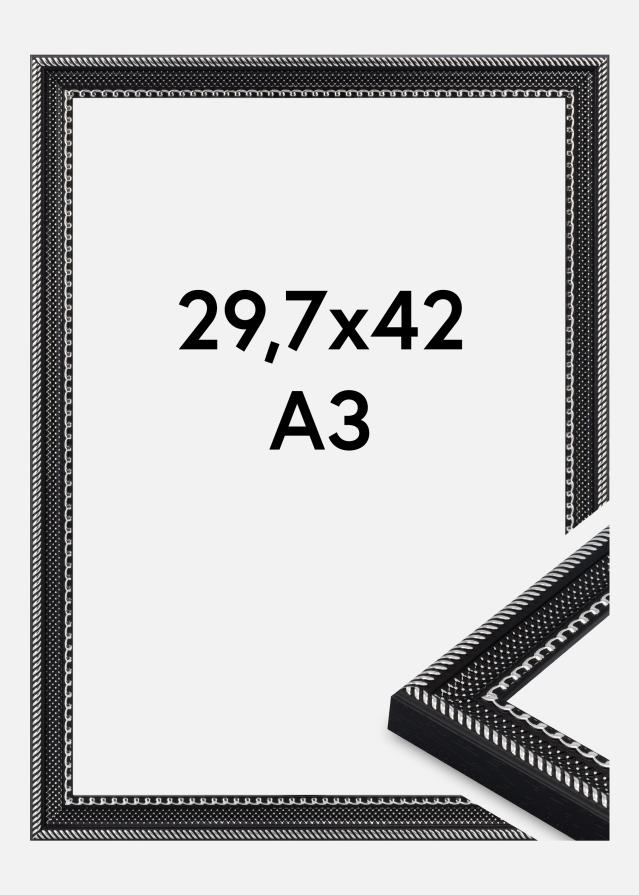 Ramă Trellis Sticlă acrilică Negru 29.7x42 cm (A3)