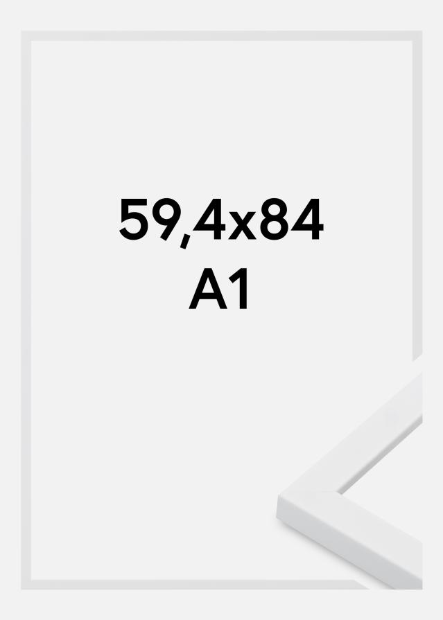 Ramă Oban Sticlă acrilică Alb 59,4x84,1 cm (A1)