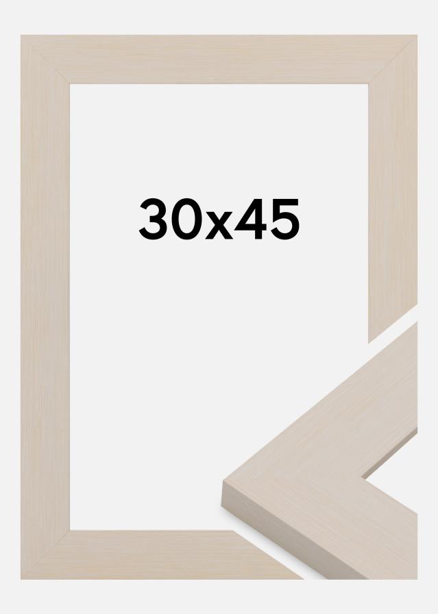 Ramă Pembrokeshire Sticlă acrilică Alb 30x45 cm