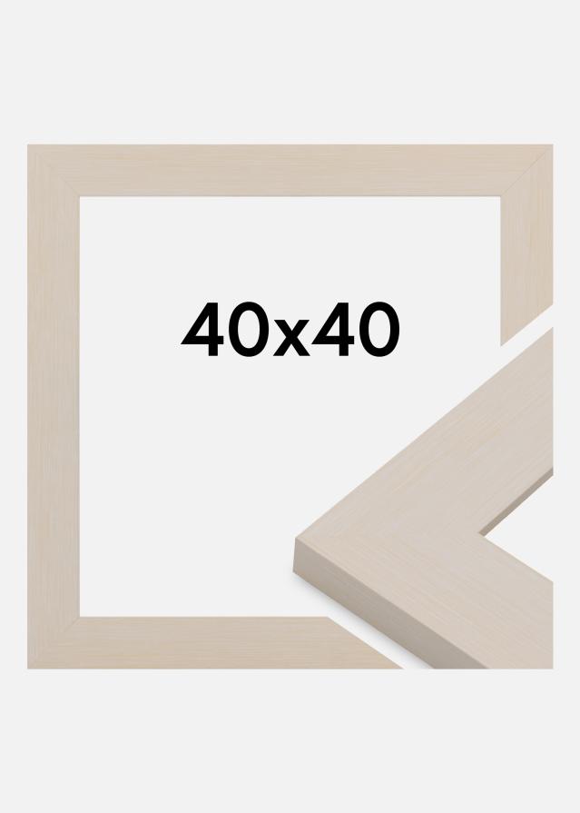 Ramă Pembrokeshire Sticlă acrilică Alb 40x40 cm