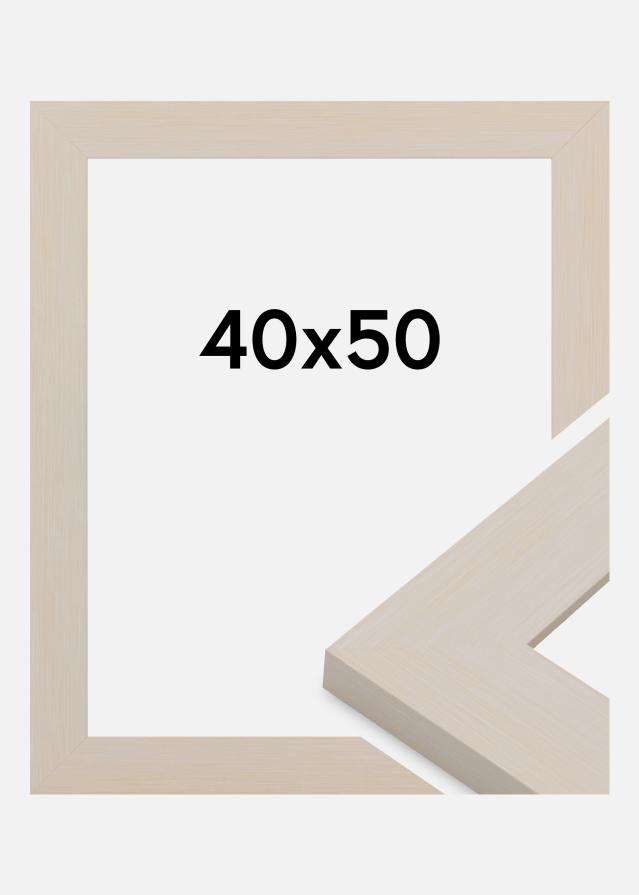Ramă Pembrokeshire Sticlă acrilică Alb 40x50 cm