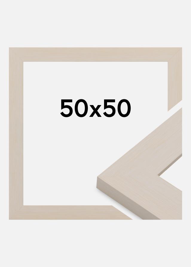 Ramă Pembrokeshire Sticlă acrilică Alb 50x50 cm