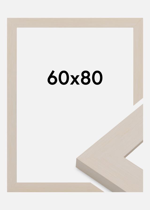 Ramă Pembrokeshire Sticlă acrilică Alb 60x80 cm