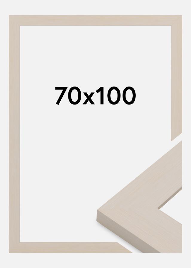 Ramă Pembrokeshire Sticlă acrilică Alb 70x100 cm