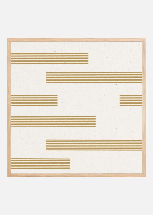 Golden Lines Harmony Poster