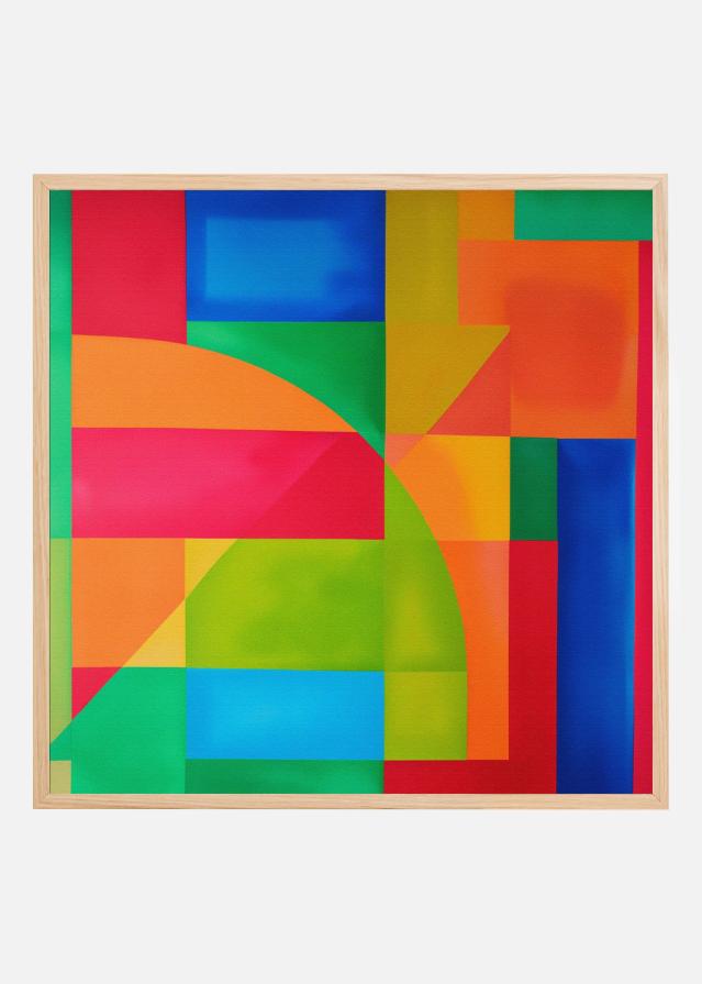 Vivid Geometry Poster