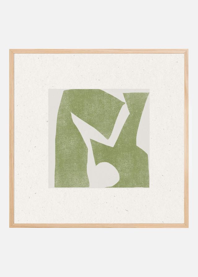 Green Geometric Harmony Poster