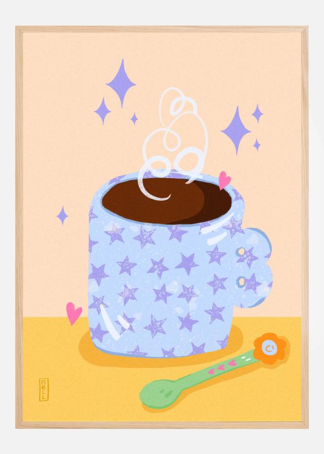 Coffee Time Retro Poster