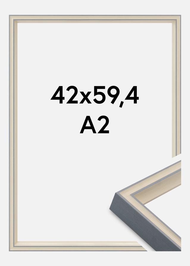Ramă Riga Sticlă acrilică Gri 42x59,4 cm (A2)