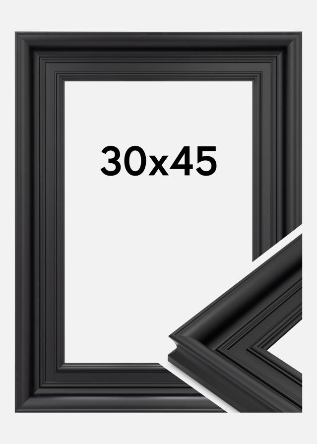 Ramă Scarborough Sticlă acrilică Negru 30x45 cm