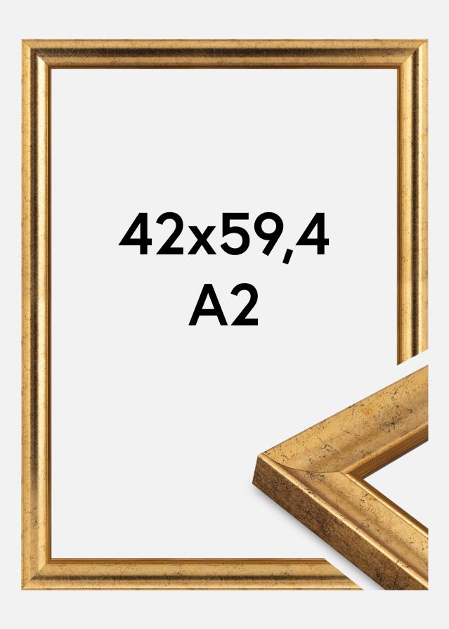 Ramă Conca Sticlă acrilică Auriu 42x59,4 cm (A2)