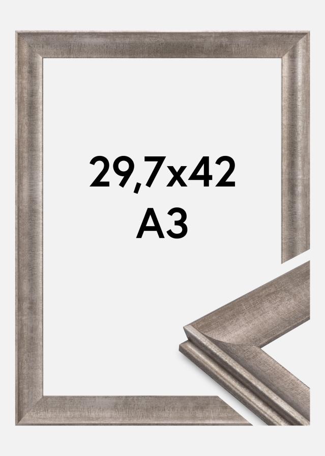 Ramă Conca Sticlă acrilică Argintiu 29,7x42 cm (A3)