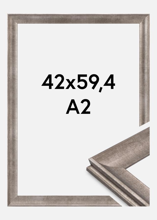 Ramă Conca Sticlă acrilică Argintiu 42x59,4 cm (A2)