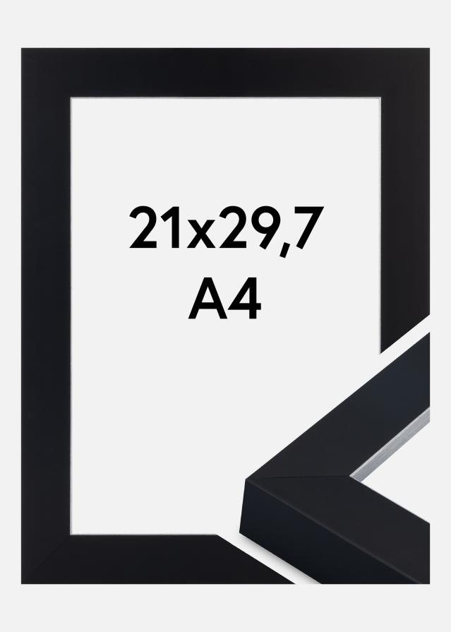 Ramă Sussex Sticlă acrilică Negru/Argintiu 21x29,7 cm (A4)