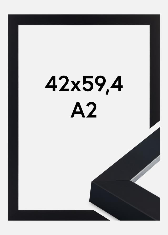 Ramă Sussex Sticlă acrilică Negru/Argintiu 42x59,4 cm (A2)