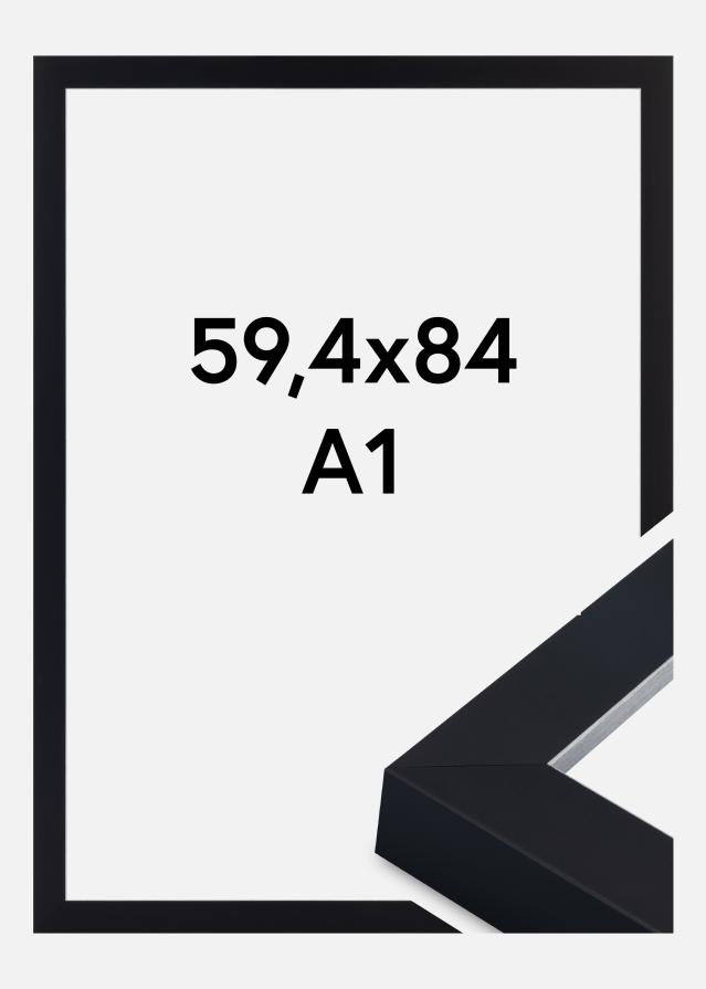 Ramă Sussex Sticlă acrilică Negru/Argintiu 59,4x84,1 cm (A1)