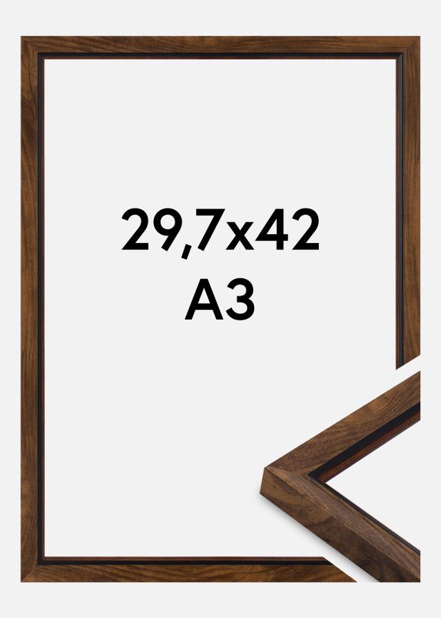 Ramă Obsidian Sticlă acrilică Nuc 29.7x42 cm (A3)