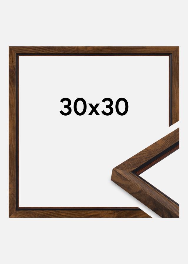 Ramă Obsidian Sticlă acrilică Nuc 30x30 cm