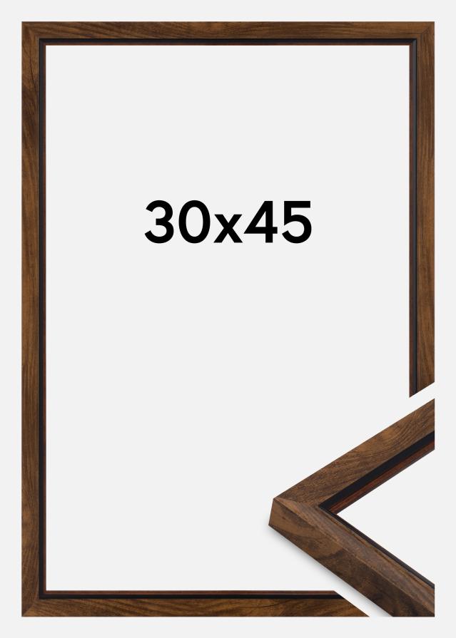 Ramă Obsidian Sticlă acrilică Nuc 30x45 cm