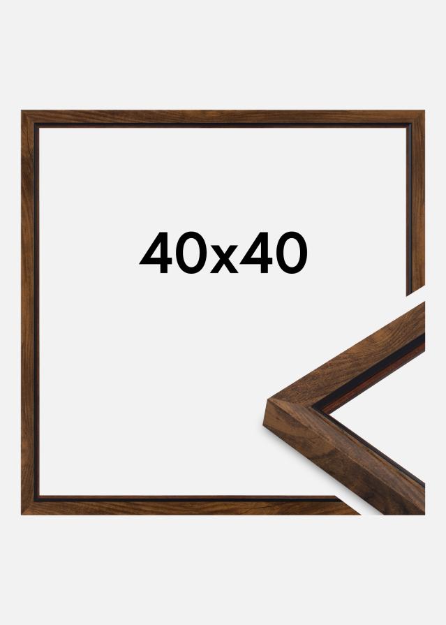 Ramă Obsidian Sticlă acrilică Nuc 40x40 cm