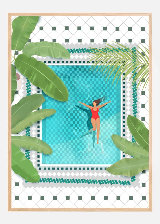 Riad Pool Poster