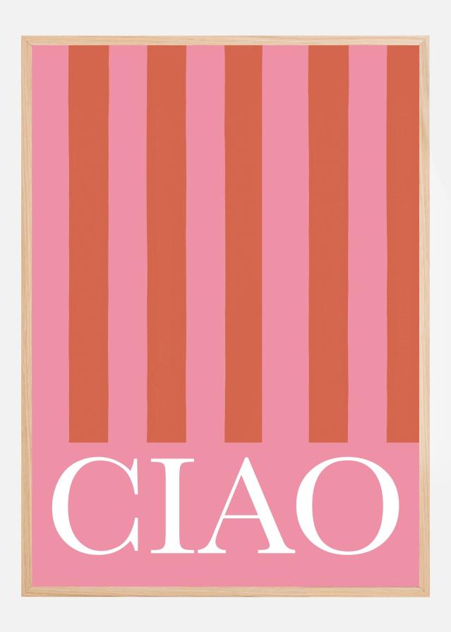 Ciao Stripes Poster