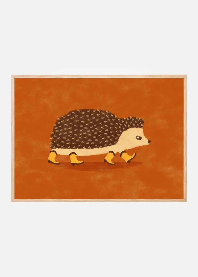 Sonny the Hedgehog Running In Cowboy Boots Poster
